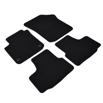 Škoda Citigo (2012–>) – Czarne dywaniki samochodowe welurowe Gold PLUS – Standard