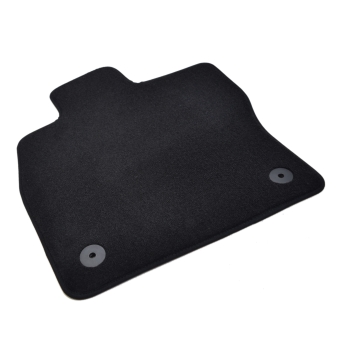 VW Golf VII (2012–2020) – Czarne dywaniki samochodowe welurowe Gold PLUS – Standard (G005A)