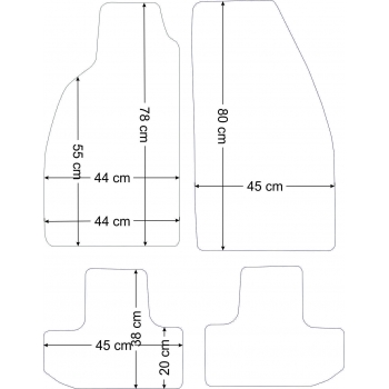 Alfa Romeo GTV 1995-2005r. Dywaniki welurowe - ECONOMY - kolory do wyboru