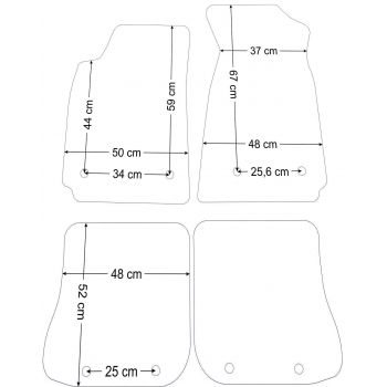 Audi A4 B5 1994-2001 r. Dywaniki Welurowe RZ