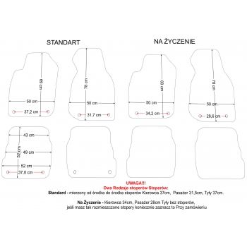 Audi A6 C5 1997-2004r. Dywaniki welurowe - PLATINUM - kolory do wyboru.