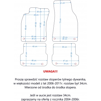 Audi A6 C6 2006-2011r. Dywaniki welurowe - SILVER - kolory do wyboru.