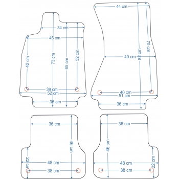Audi A6 C7 2011-2017 r. Dywaniki Welurowe RZ