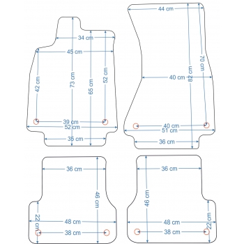 Audi A7 2011-2018r. Dywaniki welurowe - ECONOMY - kolory do wyboru.