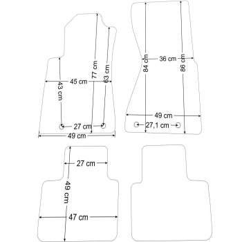 Audi A8 D2 1994-2002 r. Dywaniki Welurowe RZ