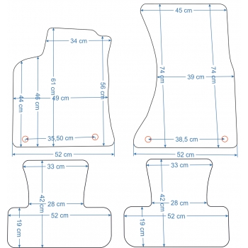 Audi Q5 2008-2016r. Dywaniki Welurowe RZ