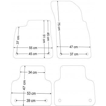 Dywaniki welurowe Audi Q8 od 2018r.- Jakość Diamond