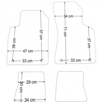 Audi TT 1998-2006r. Dywaniki welurowe - ECONOMY - kolory do wyboru.