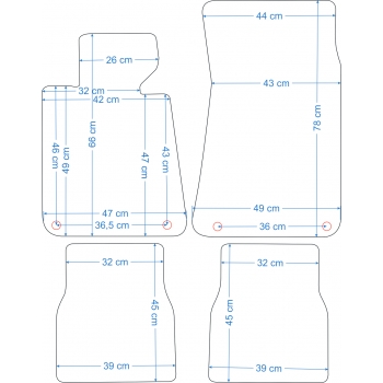 BMW Seria 3 E30 1982-1994 r Dywaniki Welurowe RZ