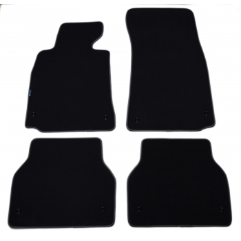 BMW Seria 5 E39 1996-2003r. Samochodowe dywaniki welurowe Gold (czarne)