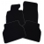 BMW Seria 5 E39 1996-2003r. Samochodowe dywaniki welurowe Gold (czarne)