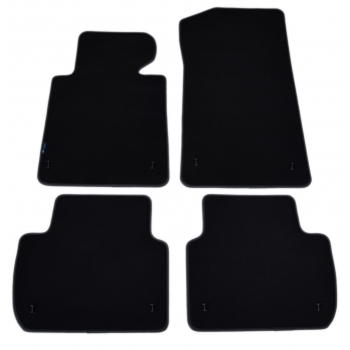 BMW Seria 3 E46  (Compact/Kombi/Sedan/Coupe) 1998-2004r. Samochodowe dywaniki welurowe Gold (czarne)