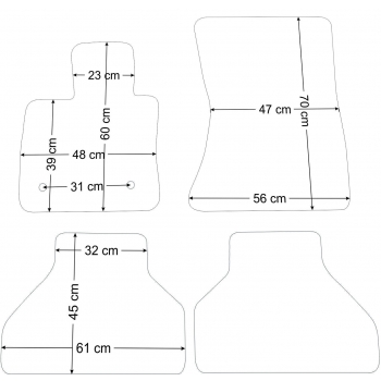 BMW X6 E71 2008-2014r Dywaniki Welurowe RZ