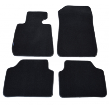 BMW Seria 3 E90 Limousine (Sedan) 2005-2012r./ BMW Seria 3 E91 Touring (Kombi) 2005-2012r. Samochodowe dywaniki welurowe Gold (czarne)