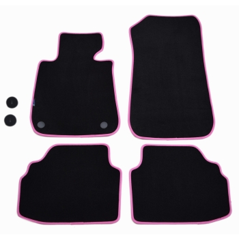 BMW Seria 3 E92 Coupe 2006-2013r. + RZEPY Dywaniki welurowe - LUX - kolory do wyboru.