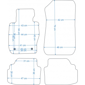 BMW Seria 3 E92 xDrive Coupe 2006-2013r. Dywaniki welurowe - PLATINUM - kolory do wyboru.