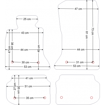 BMW Seria 5 F10/F11 2010-2013r.+RZEPY Dywaniki welurowe - PLATINUM - kolory do wyboru