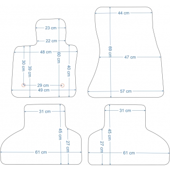 BMW X5 F15 od 2013 r. Dywaniki Welurowe OP