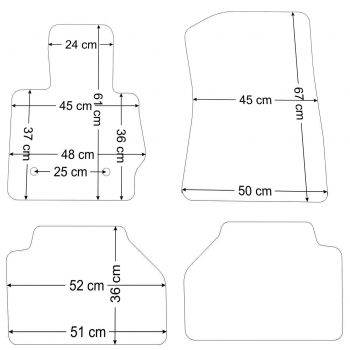 BMW X3 F25 2010-2017r./ BMW X4 F26 2014-2018r. +RZEPY - Dywaniki welurowe Jakość Diamond