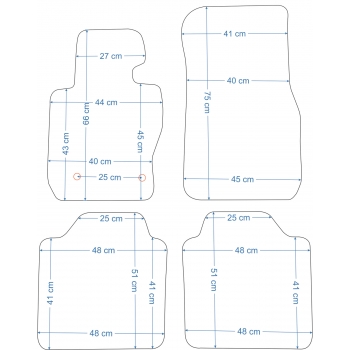 BMW Seria 3 F34 xDrive od 2013r. Dywaniki welurowe - SILVER - kolory do wyboru.