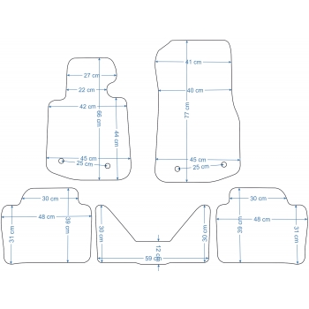 Dywaniki welurowe BMW Seria 4 F36 Grand Coupe od 2014r.+RZEPY Jakość Diamond