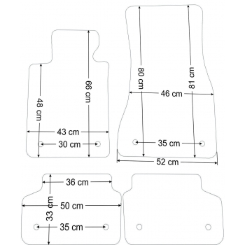 BMW Seria 5 G30 od 2017r. / G31 od 2017r.+RZEPY Dywaniki welurowe - PLATINUM - kolory do wyboru