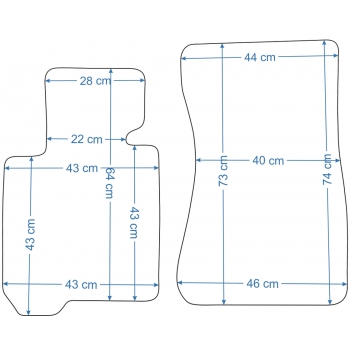 BMW Z4 2009-2019r. Dywaniki welurowe - ECONOMY - kolory do wyboru.