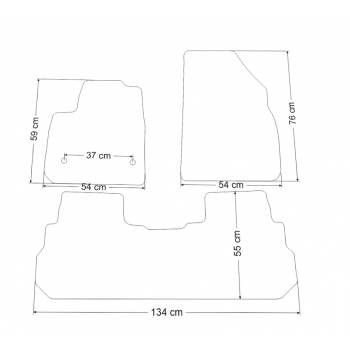 Cadilac XT5 od 2015r. Dywaniki welurowe - PLATINUM - kolory do wyboru