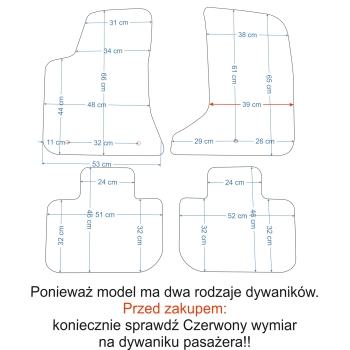 Chrysler 300 od 2011r. Dywaniki welurowe - PLATINUM - kolory do wyboru