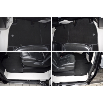 Chrysler Pacifica II Hybrid od 2017r. - 7 os. - Dywaniki welurowe - Platinum - kolory do wyboru.