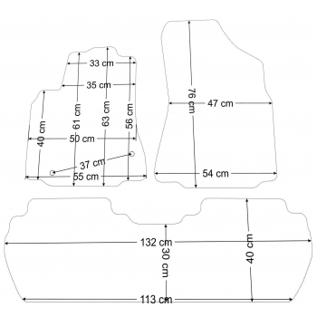 Citroen Berlingo II 2008-2018r. Dywaniki Welurowe RZ