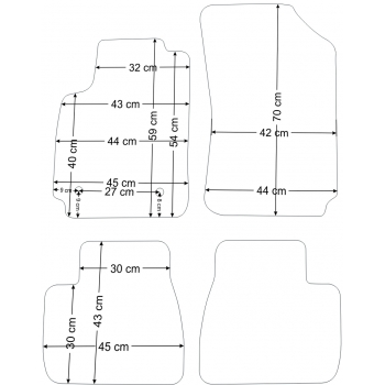 Dywaniki Citroen C4 Picasso od 14r. ECONOMY -9235