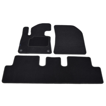 Citroen C4 Picasso (Grand Picasso) II 5os 2013-2018r / C4 Spacetourer (Grand Spacetourer) 5 os 2018-2022r.  Dywaniki welurowe - SILVER - kolory do wyb