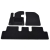 Citroen C4 Picasso (Grand Picasso) II 5os 2013-2018r / C4 Spacetourer (Grand Spacetourer) 5 os 2018-2022r.  Dywaniki welurowe - SILVER - kolory do wyb