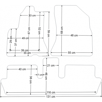 Dywanik welurowe Citroen C4 Picasso 5os 2006-2013r. Jakość PLATINUM