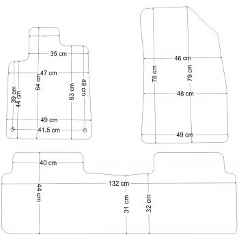 Citroen C5 2001-2008r. Dywaniki welurowe - ECONOMY - kolory do wyboru.