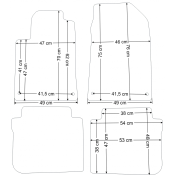 Dywaniki welurowe Citroen C6 2005-2012r. Jakość PLATINUM