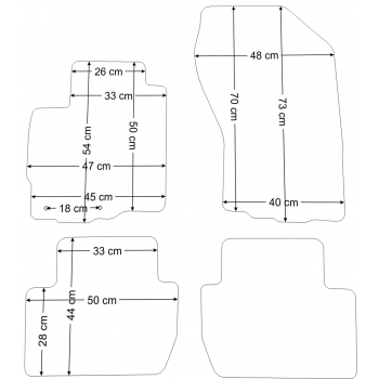 Dywaniki welurowe Peugeot 4007 2007-2012r. - Jakość Diamond