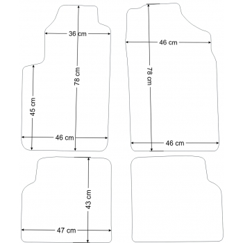 Dywaniki welurowe Citroen Xsara 1997-2004r.- Jakość Diamond