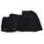 Dacia Duster PH II 2013-2018r. Czarne samochodowe dywaniki welurowe Gold