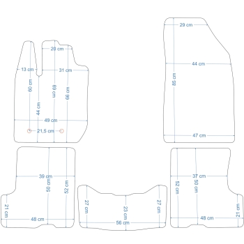 Dywaniki Citroen Xsara Picasso 99-10r. ECONOMY -1766