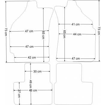 Dywaniki welurowe Daewoo Matiz 1998-2008r. - Jakość Diamond