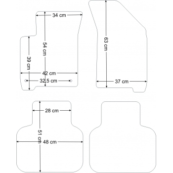 Dywaniki welurowe Dodge Journey od 2008r. - Jakość Diamond