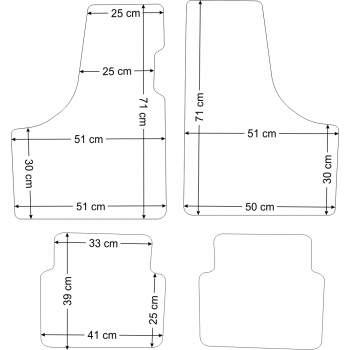 Fiat 126p 1979-2001r. Czarne samochodowe dywaniki welurowe Gold