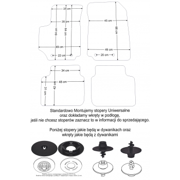 Dywaniki welurowe Fiat Croma 2005-2011r. - Jakość Diamond