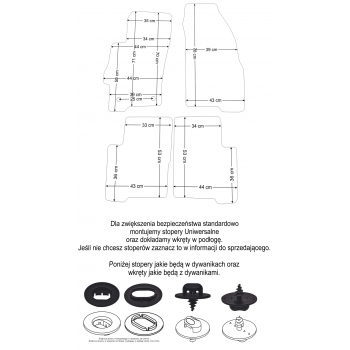 Dywaniki welurowe Fiat Linea 2007-2015r. - Jakość Diamond