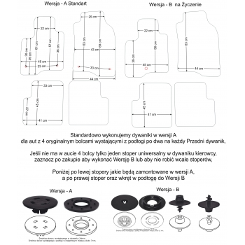 Dywaniki welurowe Fiat Panda od 2012r. - Jakość Diamond