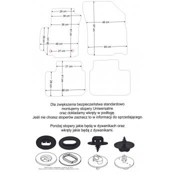 Dywaniki welurowe Fiat Sedici 2005-2012r. - Jakość Diamond