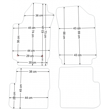 Dywaniki welurowe Fiat Stilo 2002-2008r. - Jakość Diamond