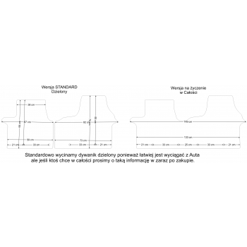 Dywaniki welurowe Fiat Scudo 2szt od 06r. ECONOMY -1820